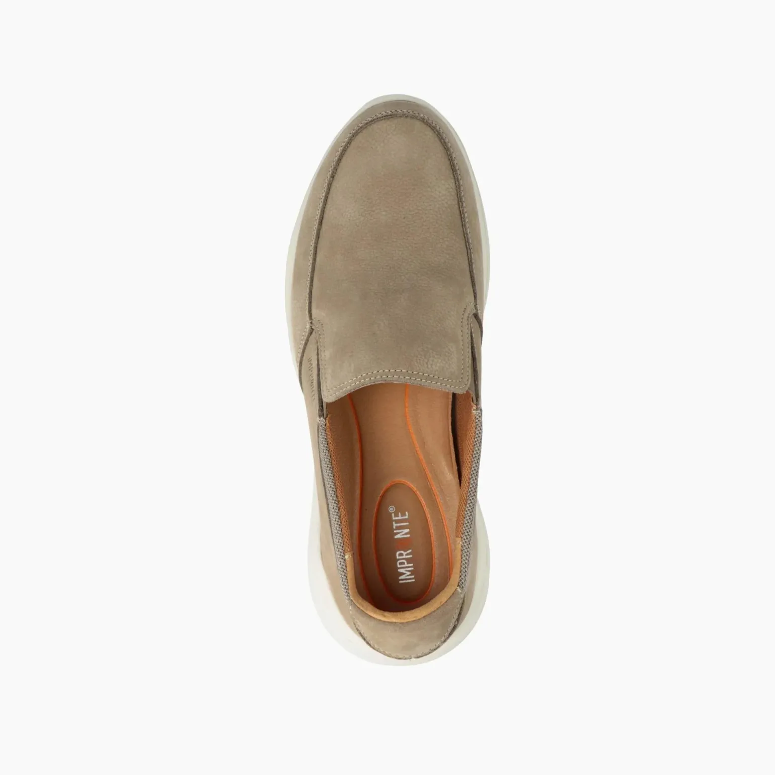 Mocassini Uomo Slipon in Pelle Taupe