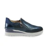 Mocassino Sneakers Donna in Pelle Blu