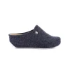 Pantofole Donna con Zeppa in Feltro Blu