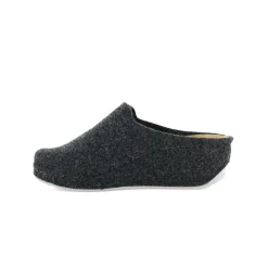 Pantofole Donna con Zeppa in Feltro Grigio