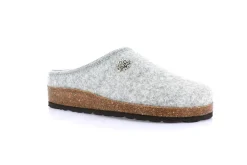 Pantofole Donna Feltro Lana Cenere