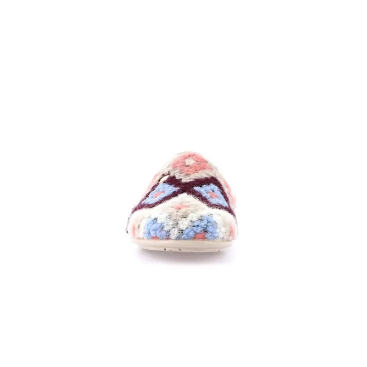Pantofole Donna Maglia Beige Multi