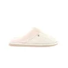 Pantofole Donna Maglia e Peluche Panna