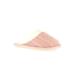 Pantofole Donna Maglia e Peluche Rosa