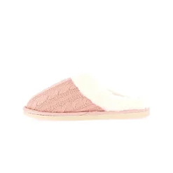 Pantofole Donna Maglia e Peluche Rosa