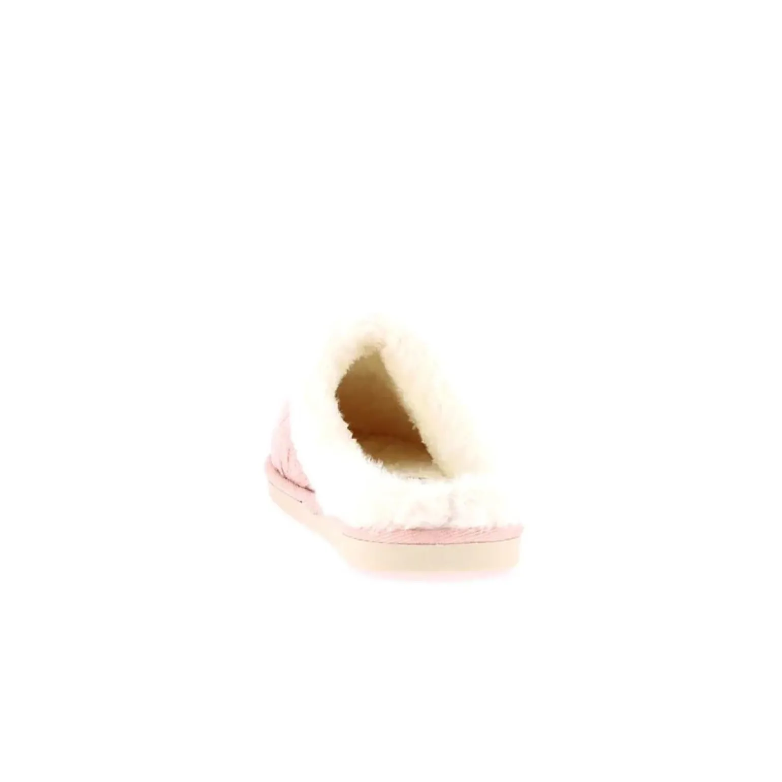 Pantofole Donna Maglia e Peluche Rosa
