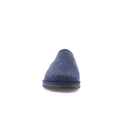 Pantofole Uomo Ciabatte in Tessuto Blu