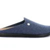 Pantofole Uomo Feltro di Lana Blu