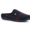 Pantofole Uomo Feltro di Lana Blu