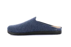 Pantofole Uomo Feltro di Lana Blu