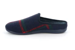 Pantofole Uomo Feltro di Lana Blu
