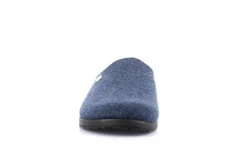 Pantofole Uomo Feltro di Lana Blu