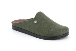 Pantofole Uomo Feltro Lana Verde