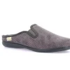 Pantofole Uomo Tessuto Grigio