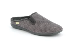 Pantofole Uomo Tessuto Grigio