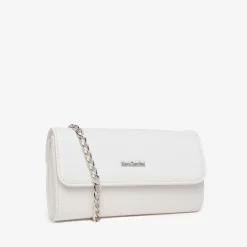 Pochette Clutch  Donna in Pelle Bianco