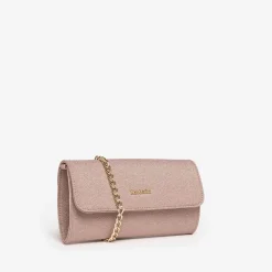 Pochette Clutch Donna in Tessuto Carne