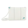 Pochette in Pelle Bianca con Tracolla