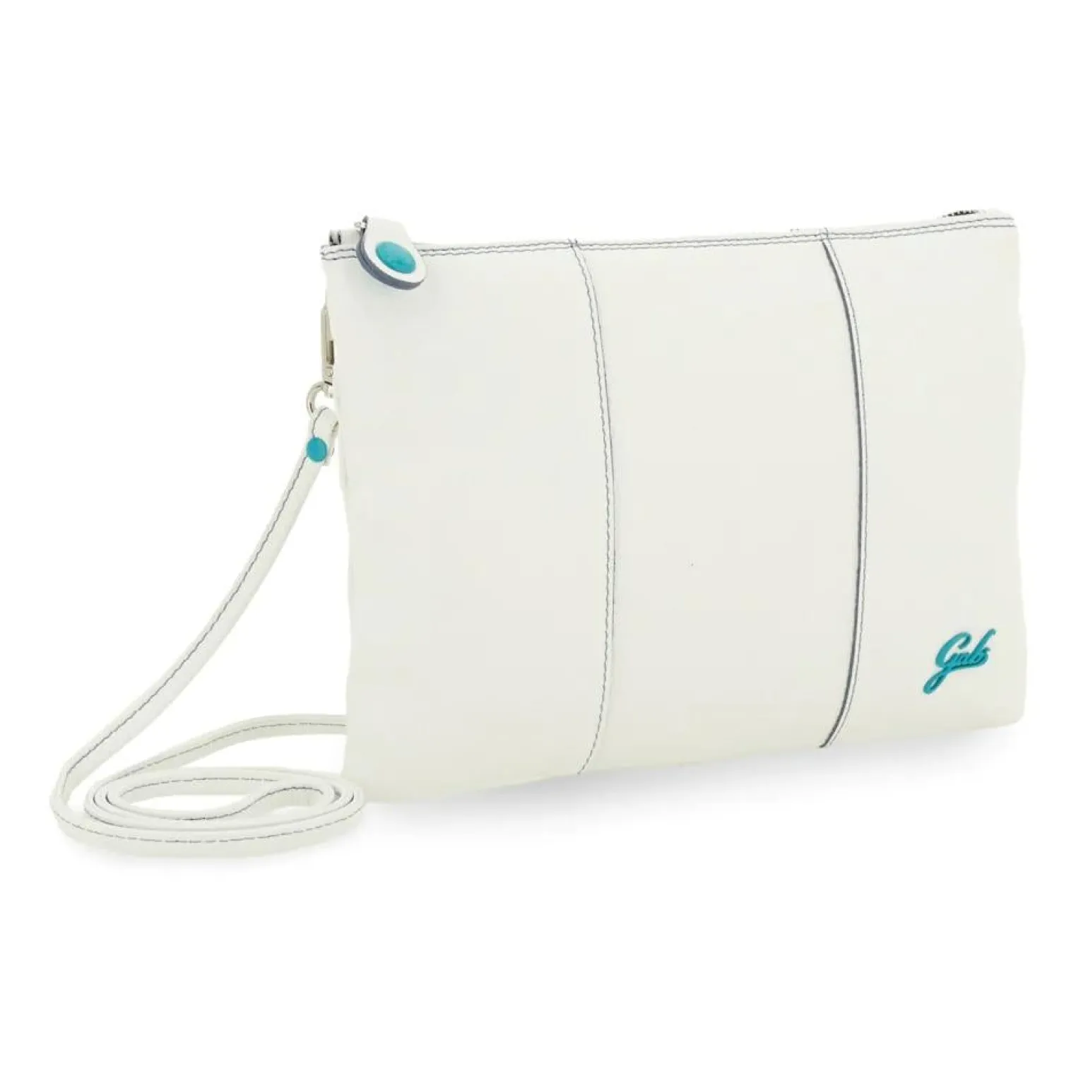 Pochette in Pelle Bianca con Tracolla