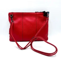Pochette in Pelle  con Tracolla