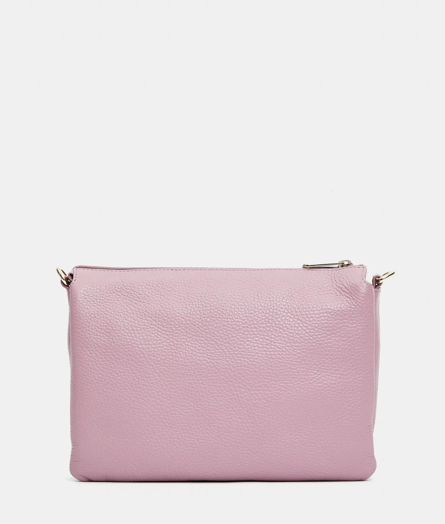 Pochette in Pelle Lilla con Tracolla