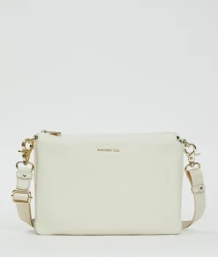Pochette in Pelle Mandorla con Tracolla