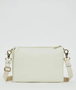 Pochette in Pelle Mandorla con Tracolla