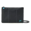 Pochette in Pelle Nera con Tracolla