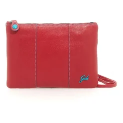 Pochette in Pelle Rossa con Tracolla