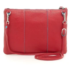 Pochette in Pelle Rossa con Tracolla