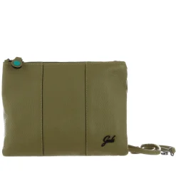 Pochette in Pelle Verde con Tracolla