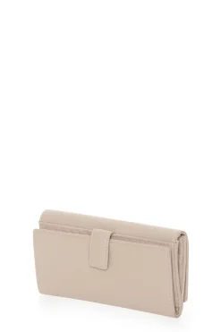 Portafogli Donna Lungo Pelle Taupe