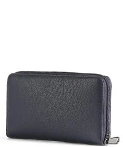 Portafogli Donna Lungo Pelle Blu