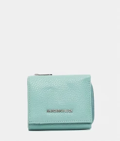 Portafogli Donna Pelle Verde Acqua
