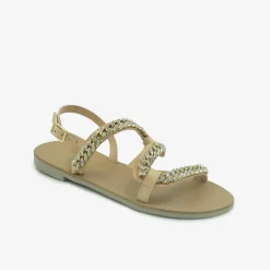 Sandali Bassi Donna in Pelle Naturale
