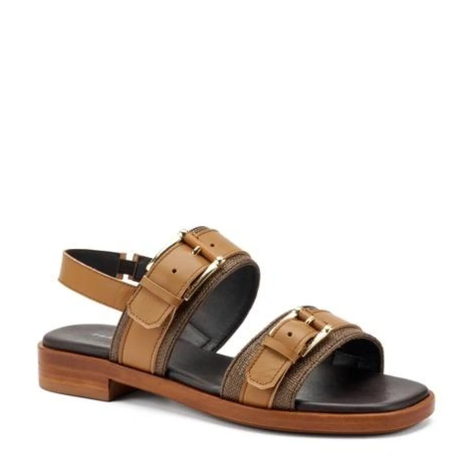 Sandali Donna Bassi in Pelle Marrone