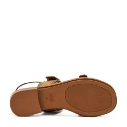 Sandali Donna Bassi in Pelle Marrone