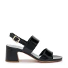 Sandali Donna con Tacco in Vernice Nera