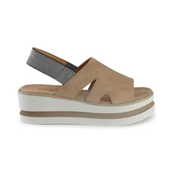 Sandali Donna con Zeppa in Camoscio