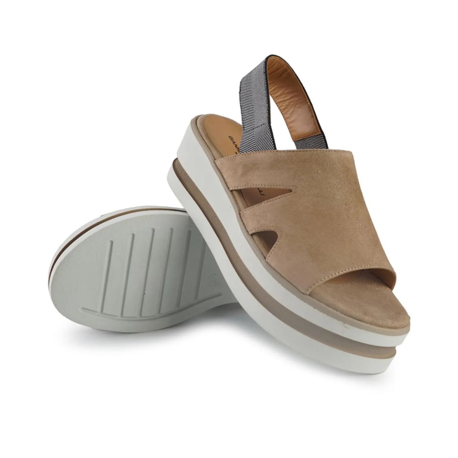Sandali Donna con Zeppa in Camoscio
