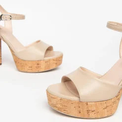 Sandali Donna in Pelle Lino