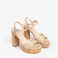 Sandali Donna in Pelle Lino