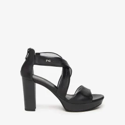 Sandali Donna in Pelle Nero