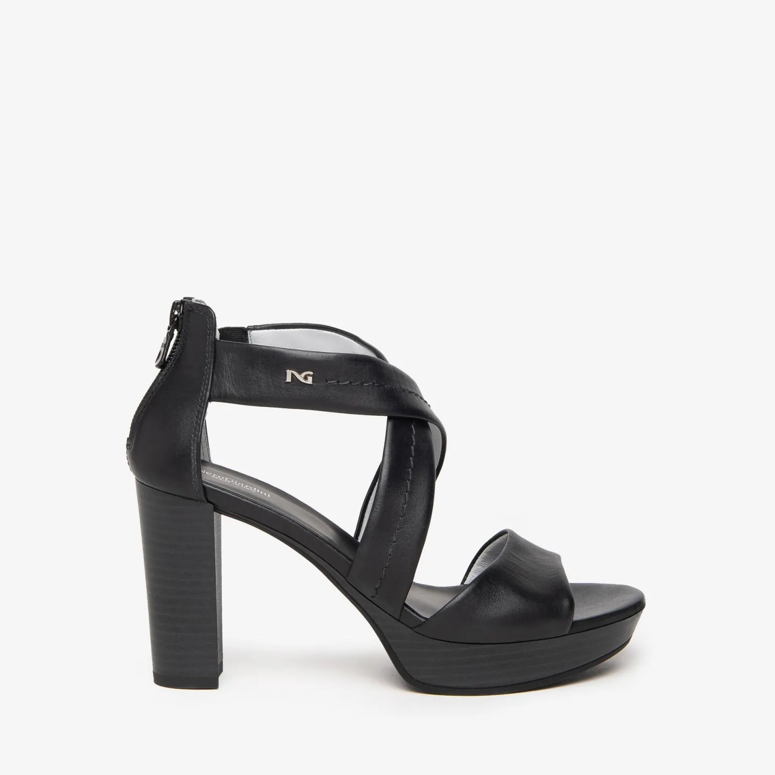 Sandali Donna in Pelle Nero
