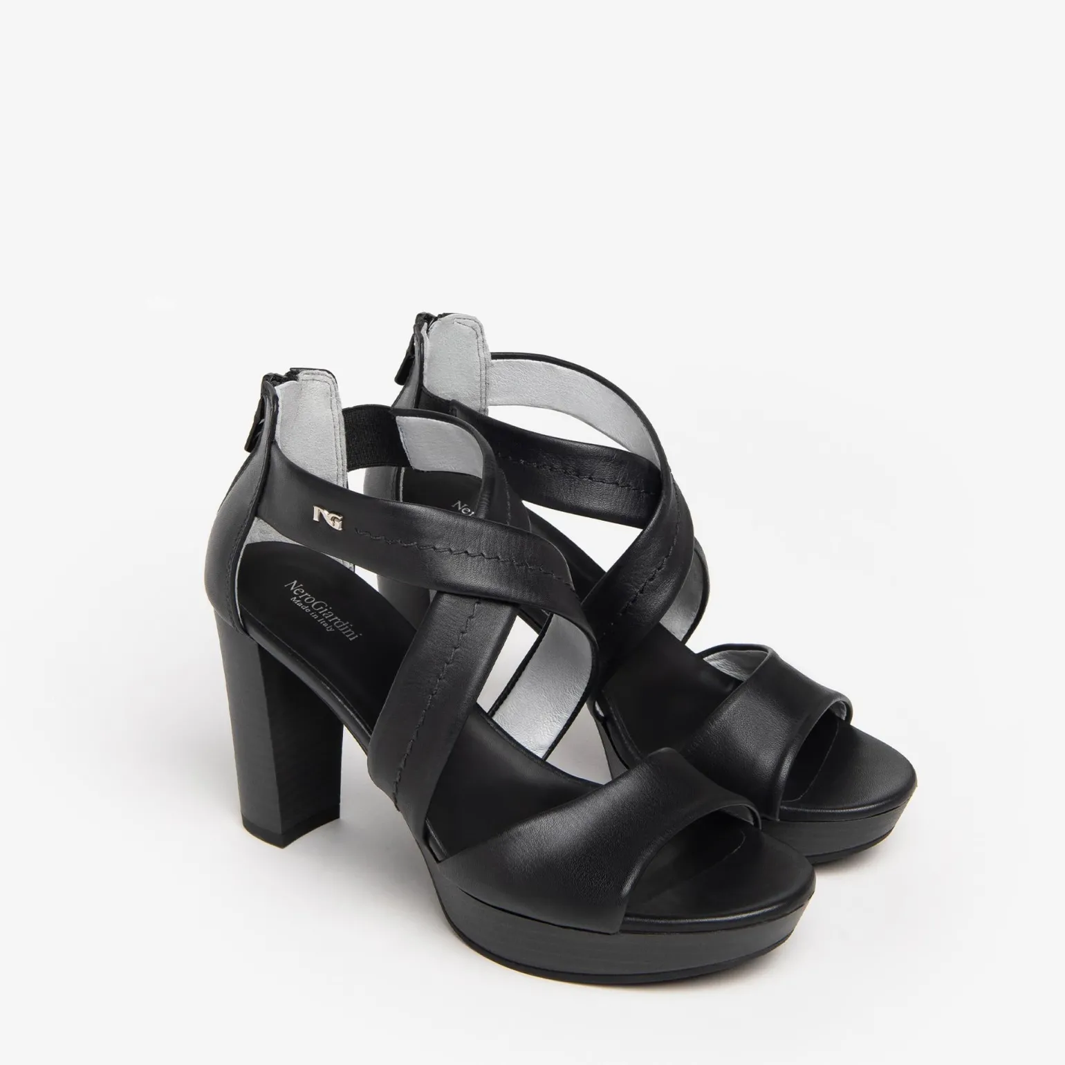 Sandali Donna in Pelle Nero
