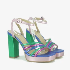 Sandali Donna Multicolor Tacco Alto