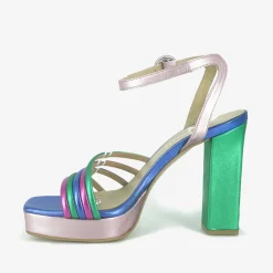 Sandali Donna Multicolor Tacco Alto