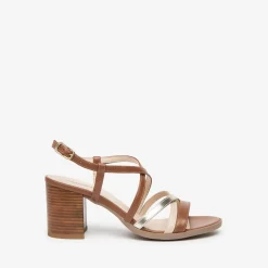 Sandali Donna Pelle Cuoio