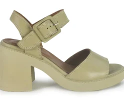 Sandali Donna Pelle Verde