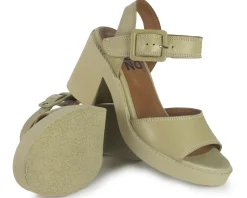 Sandali Donna Pelle Verde